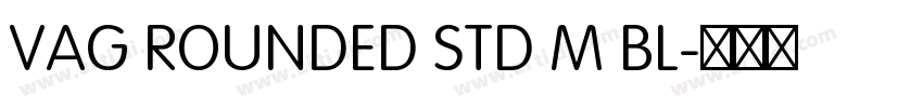 VAG ROUNDED STD M BL字体转换
